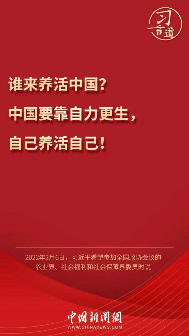 習言道丨習近平為何再答“誰來養(yǎng)活中國”？