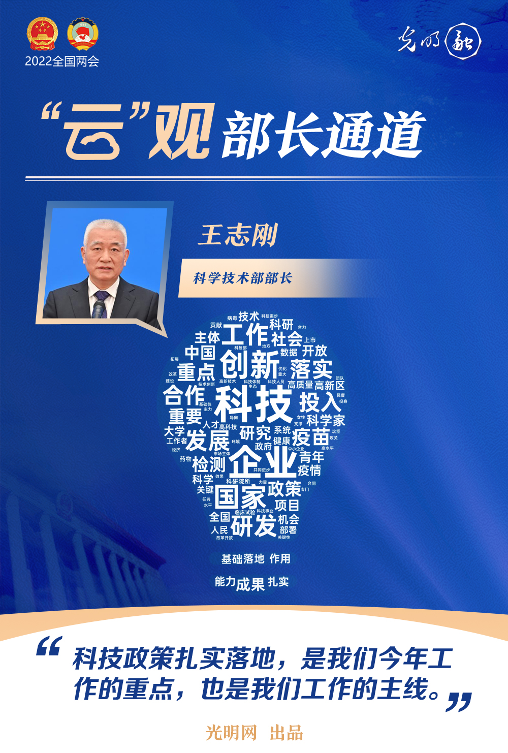 【“云”觀(guān)部長(zhǎng)通道】一組詞云海報(bào)，帶你聆聽(tīng)三位部長(zhǎng)今年工作規(guī)劃
