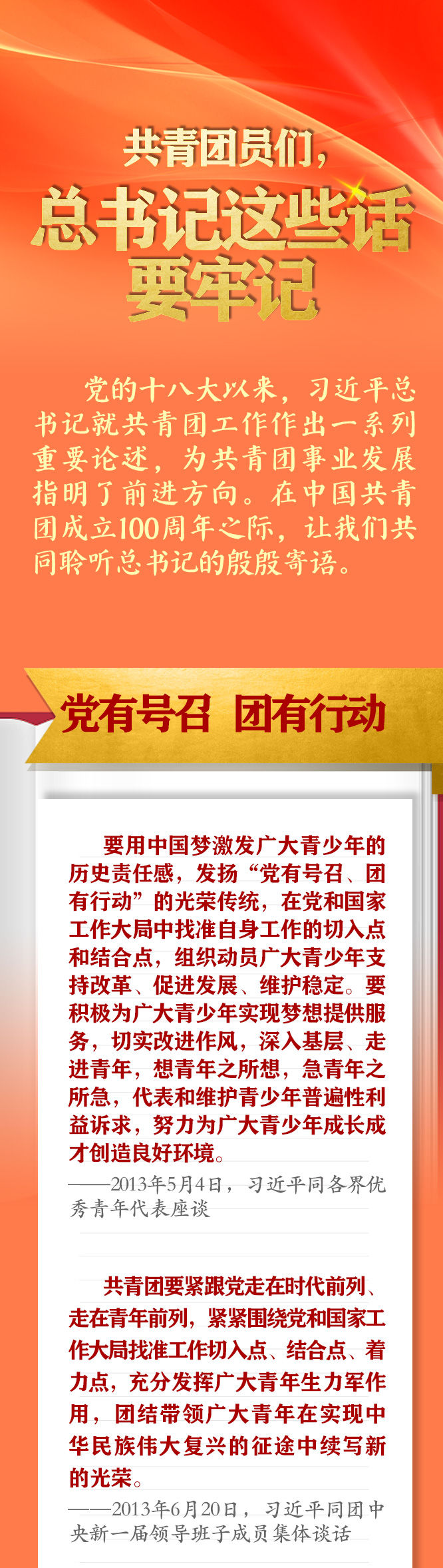 手繪長卷 | 共青團(tuán)員們，總書記這些話要牢記