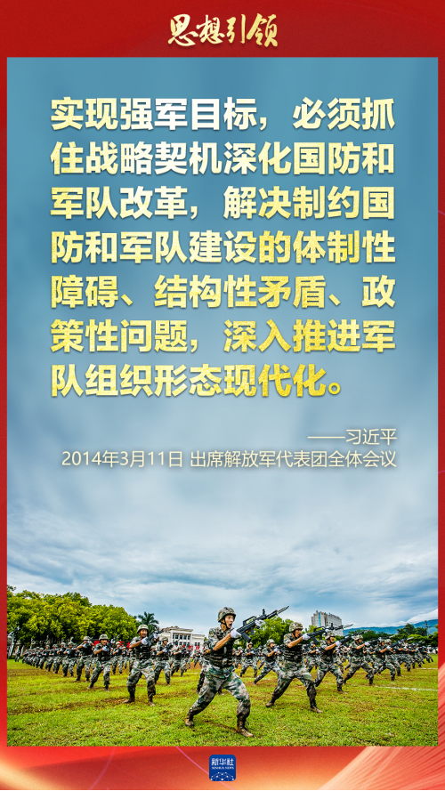 思想引領(lǐng)｜兩會(huì)上，習(xí)主席這樣談強(qiáng)軍之路