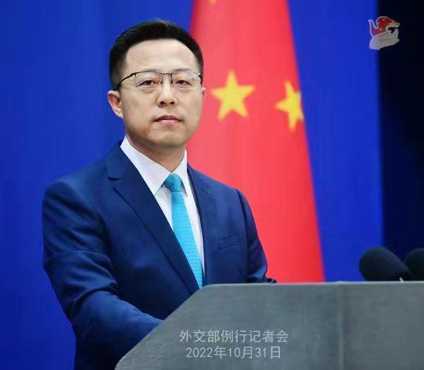 外交部發(fā)言人趙立堅。 薛偉 攝