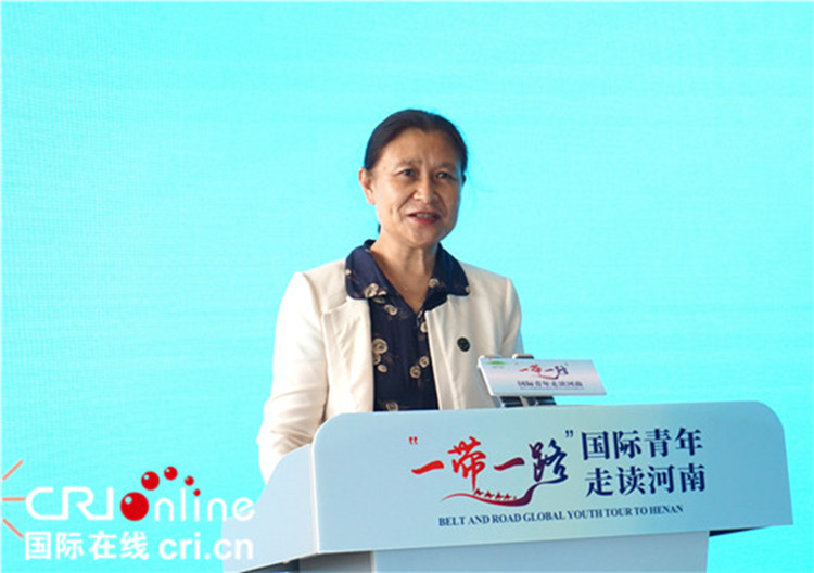中國人民對(duì)外友好協(xié)會(huì)二級(jí)巡視員李冬梅致辭。賈親親 攝