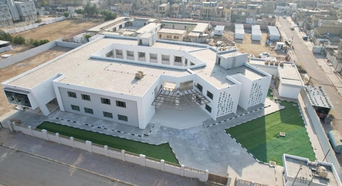 中國電建承建了679所伊拉克示范學校。圖為已經(jīng)竣工的伊拉克瓦西特省第20號學校。趙沖攝 中國電建供圖