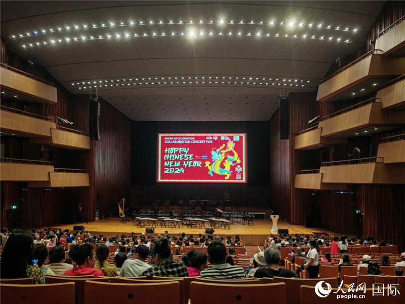 “歡慶之聲—2024歡樂春節(jié)音樂會(huì)”14日在泰國瑪希隆王子音樂廳舉行。人民網(wǎng)記者 楊一攝