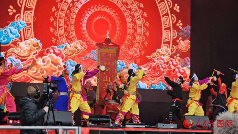 倫敦新春慶典現(xiàn)場(chǎng)。人民網(wǎng) 郭錦標(biāo)、楊浩鵬攝