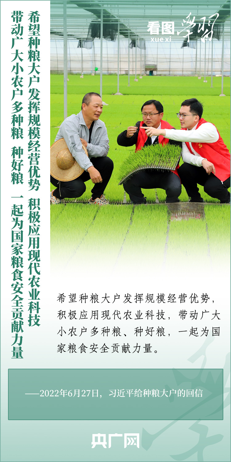 看圖學習丨推廣良田、良種、良法、良機 給農(nóng)業(yè)現(xiàn)代化插上科技的翅膀