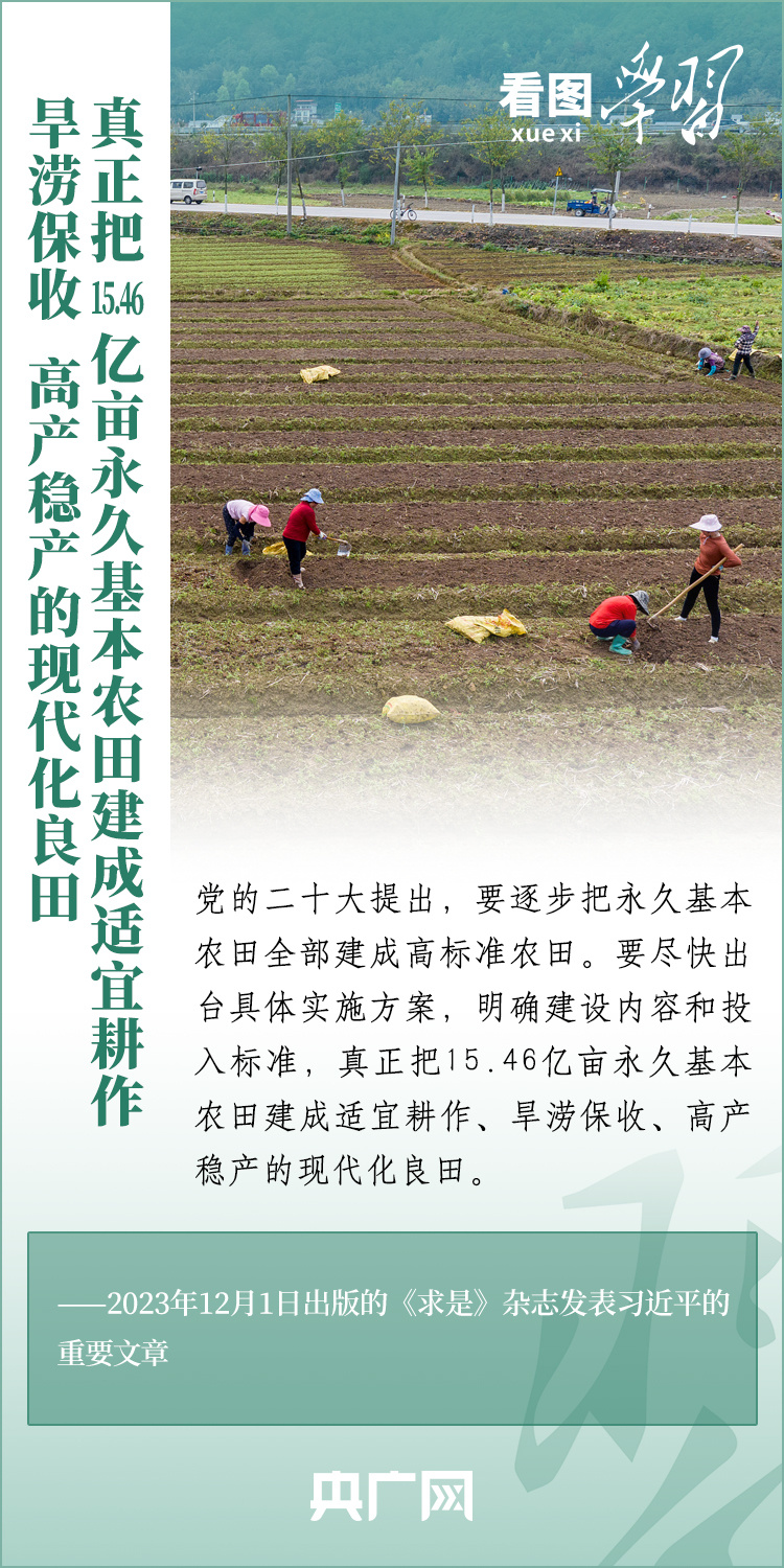 看圖學習丨推廣良田、良種、良法、良機 給農(nóng)業(yè)現(xiàn)代化插上科技的翅膀