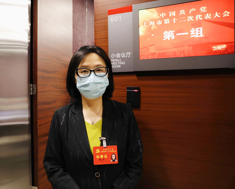 黨代表翟華。人民網(wǎng) 王文娟攝