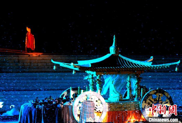 3月17日，西藏拉薩，《文成公主》大型史詩(shī)劇演出現(xiàn)場(chǎng)?！±盍?攝