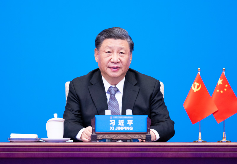2023年3月15日，習(xí)近平主席在北京出席中國共產(chǎn)黨與世界政黨高層對話會，并發(fā)表題為《攜手同行現(xiàn)代化之路》的主旨講話。